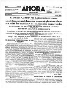 Noticia de la detención de Pedro Vallina, Ahora, Madrid, 23 de julio de 1931 (Archivo La Alcarria Obrera)